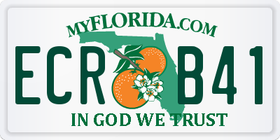 FL license plate ECRB41