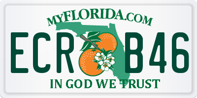 FL license plate ECRB46