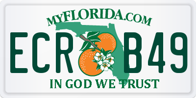 FL license plate ECRB49
