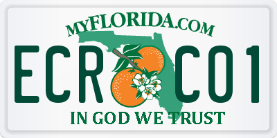 FL license plate ECRC01