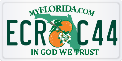 FL license plate ECRC44