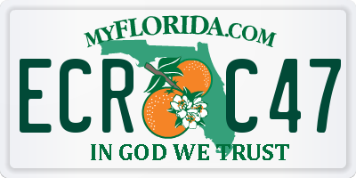 FL license plate ECRC47