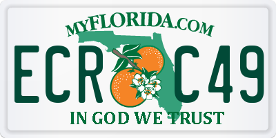 FL license plate ECRC49