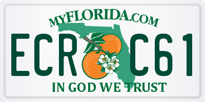 FL license plate ECRC61