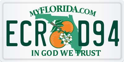 FL license plate ECRD94