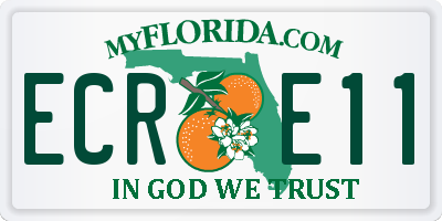 FL license plate ECRE11
