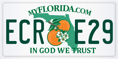 FL license plate ECRE29