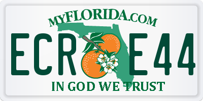 FL license plate ECRE44