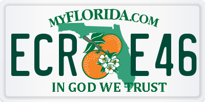 FL license plate ECRE46
