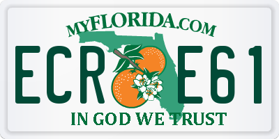 FL license plate ECRE61