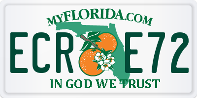 FL license plate ECRE72