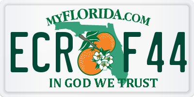 FL license plate ECRF44
