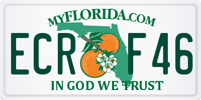 FL license plate ECRF46