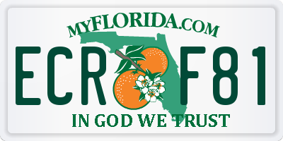 FL license plate ECRF81