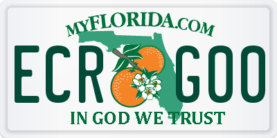 FL license plate ECRG00
