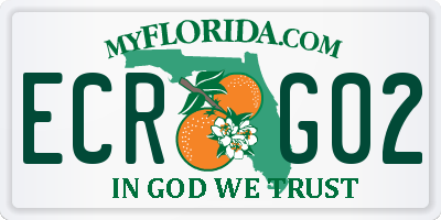 FL license plate ECRG02