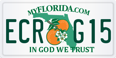 FL license plate ECRG15