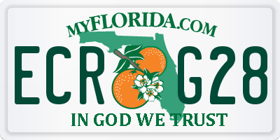 FL license plate ECRG28