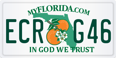 FL license plate ECRG46