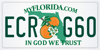 FL license plate ECRG60