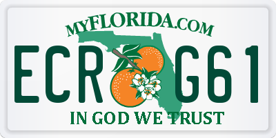 FL license plate ECRG61