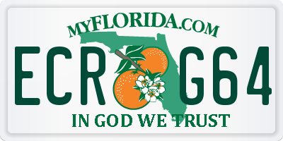 FL license plate ECRG64