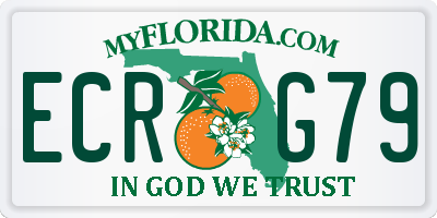 FL license plate ECRG79