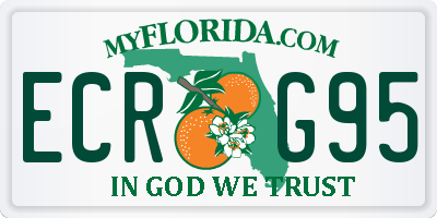 FL license plate ECRG95