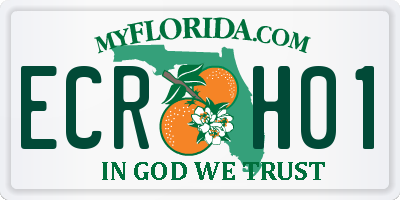 FL license plate ECRH01