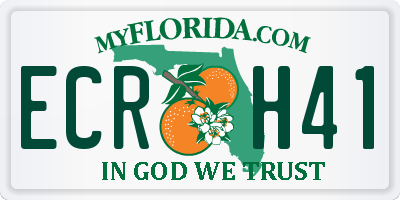 FL license plate ECRH41