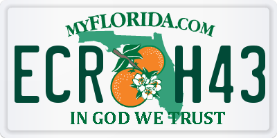 FL license plate ECRH43