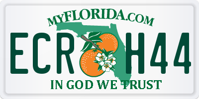 FL license plate ECRH44
