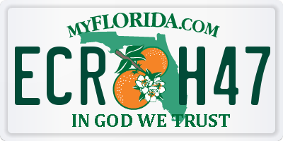 FL license plate ECRH47