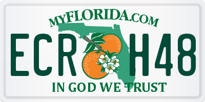 FL license plate ECRH48