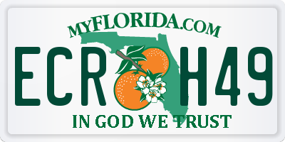 FL license plate ECRH49