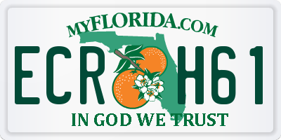 FL license plate ECRH61