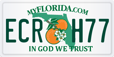 FL license plate ECRH77