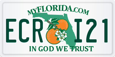 FL license plate ECRI21