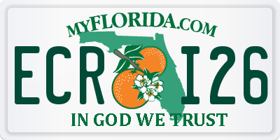 FL license plate ECRI26