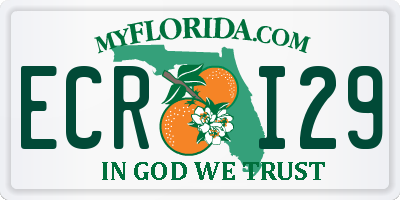 FL license plate ECRI29
