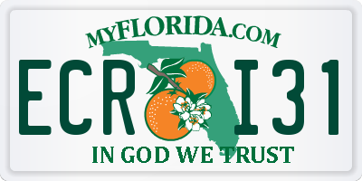 FL license plate ECRI31