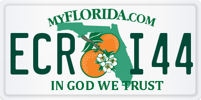 FL license plate ECRI44