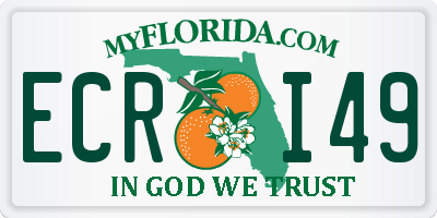 FL license plate ECRI49