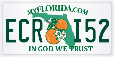 FL license plate ECRI52