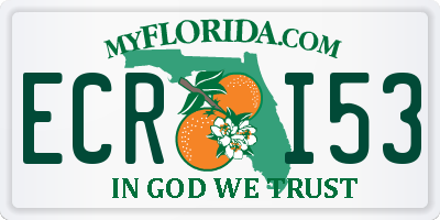 FL license plate ECRI53