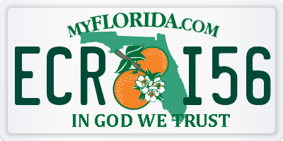 FL license plate ECRI56