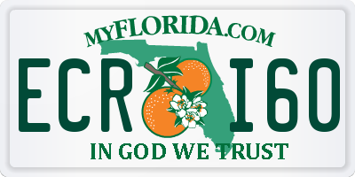 FL license plate ECRI60