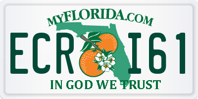 FL license plate ECRI61
