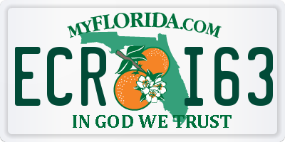 FL license plate ECRI63