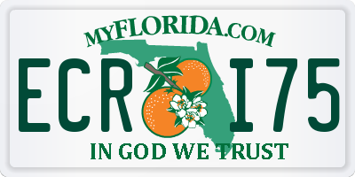 FL license plate ECRI75